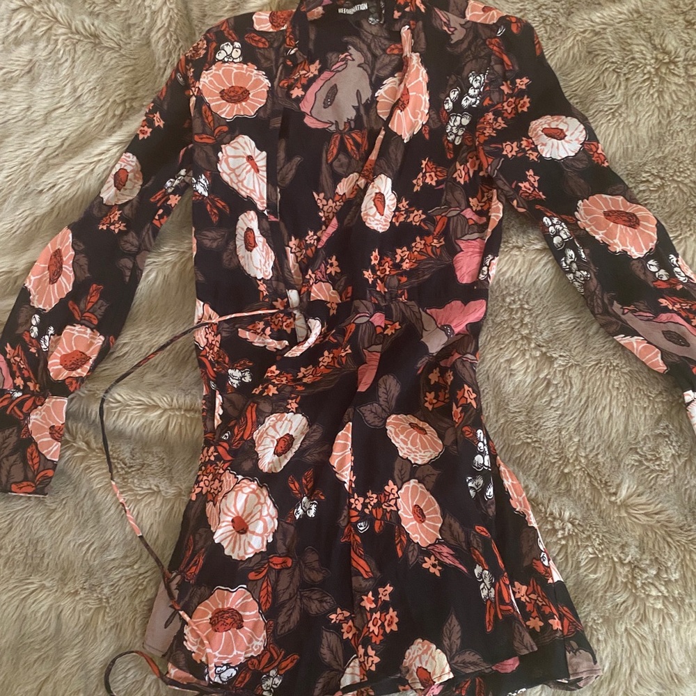 Reformation extra-small wrap mini dress
